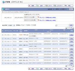 IPアドレス一覧